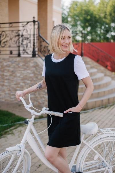 Купить Сарафан С 55/1 (черный) на Неженке