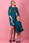 Детское платье ДП 520 Family look (морск.волна)