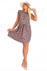 Платье П 705 (Принт мелкие цветочки)